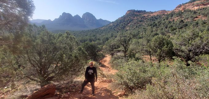 We had only begun the incline on this trail which became steep toward the end leading to Birthing Cave. The last trail we hiked.