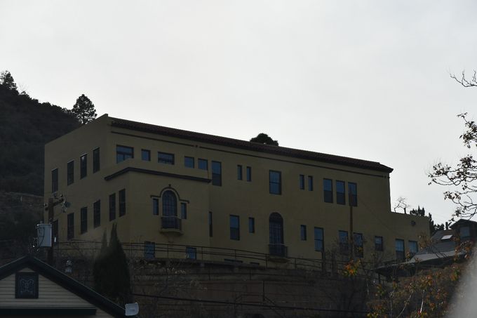 This is an antique hotel that was renovated.